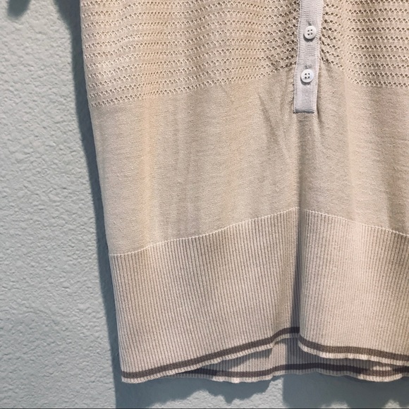 SAKS FIFTH AVENUE Cream Blouse - Picture 4 of 6